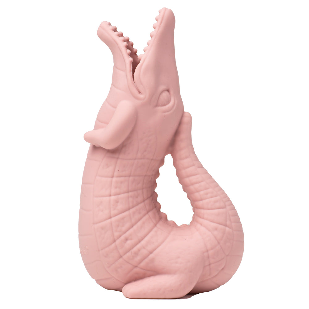 Silikon-Gießkanne Krokodil – Puderrosa - Tublu.de