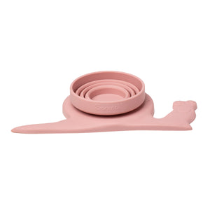 Silikon-Messbecher Schnecke – Puderrosa - Tublu.de