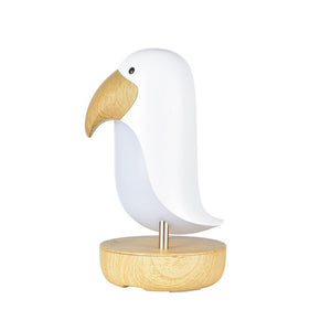 Lampe mit Lautsprecher – Weißer Papageientaucher