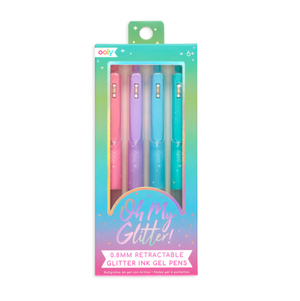 Glitzernde Gelstifte, 4er-Set – Oh My Glitter