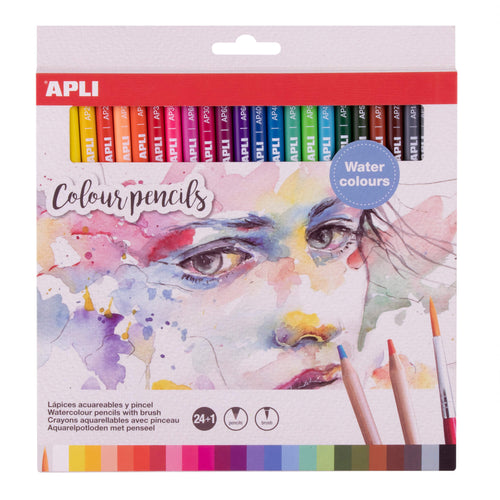 Wasserfarbenstifte mit Pinsel – 24 Farben - Tublu.de