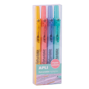 Ausziehbare Textmarker – 4 Pastellfarben - Tublu.de