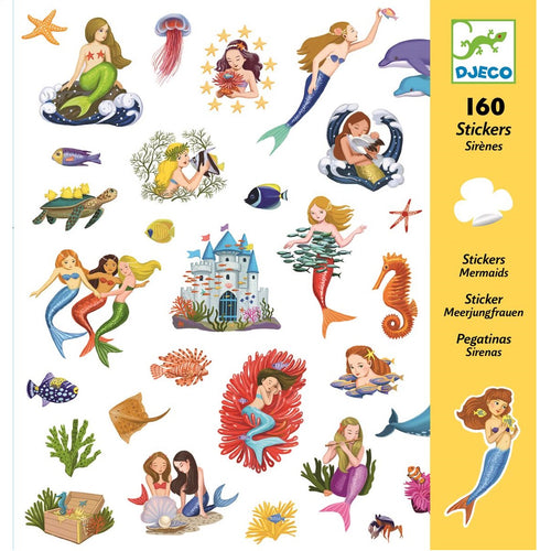 Stickerset 160 Stück - Meerjungfrauen - Tublu.de