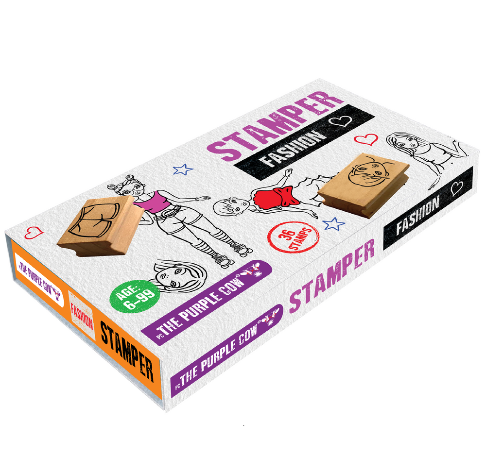 Set mit Holzstempeln – Mode