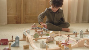 Holzeisenbahn XXL 114 Teile