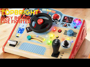 Motorikbrett mit Lenkrad - Feuerwehr, mit Licht und Sound (ab 3 Jahren)