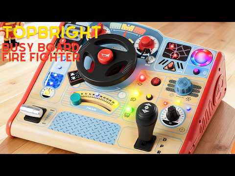 Motorikbrett mit Lenkrad - Feuerwehr, mit Licht und Sound (ab 3 Jahren)
