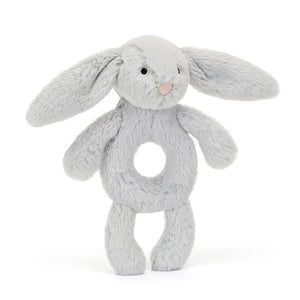 Rassel Hase Baby - Silber 18 cm - Tublu.de