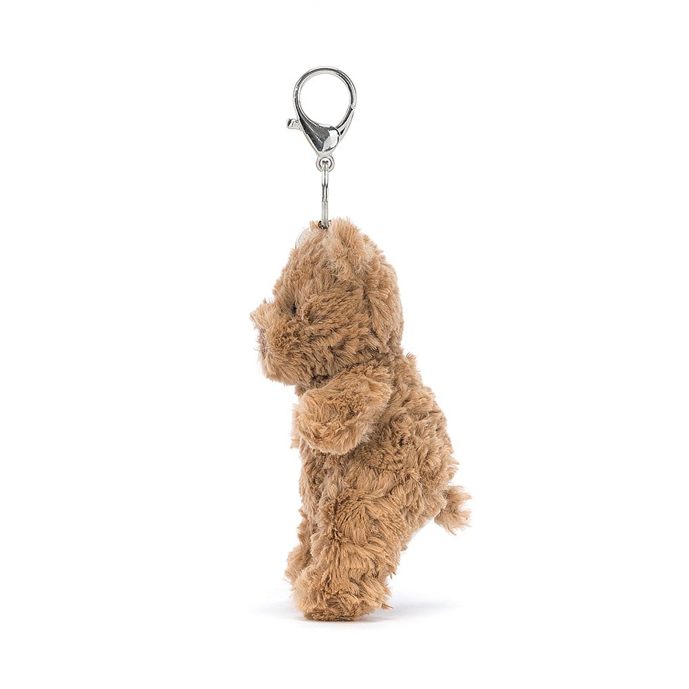 Jellycat Schlüsselanhänger - Teddybär Bartholomäus 12 cm Plüsch Kuscheltier hellbraun