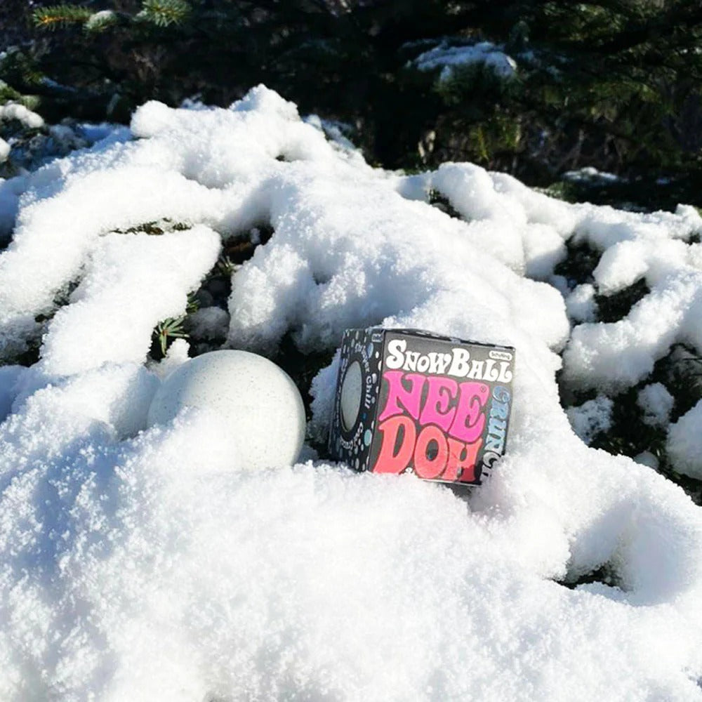Schylling Snow Ball Crunch NeeDoh Zabawka progresywna in der Verpackung für Kinder ab 3 Jahren