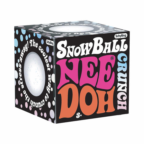 Schylling Snow Ball Crunch NeeDoh Zabawka progresywna in der Verpackung für Kinder ab 3 Jahren