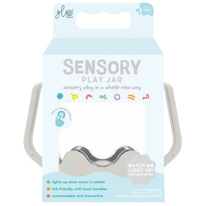 Sensorik-Glas zum Befüllen mit Wasser – grau progressive Zabawka von Glo Pals mit Kinderfreundlichem Design