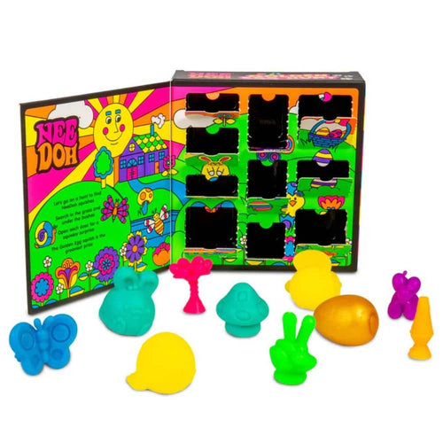 Sensorische Ostereier - Needoh Golden Egg Hunt mit bunten Spielzeugen und Puzzlebox für Kinder