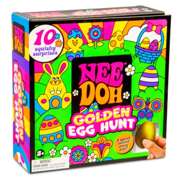 Sensorische Ostereier - Needoh Golden Egg Hunt mit 10 quitschenden Überraschungen für Kinder ab 3 Jahren