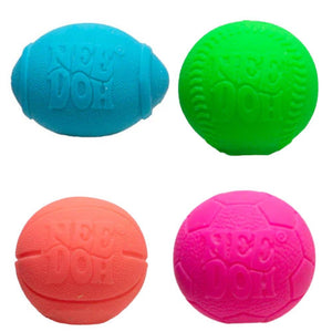 Sensorischer Knete - Hot Shots Teenie Needoh Multi-Pack mit bunten Sportballen für taktile Spielmomente