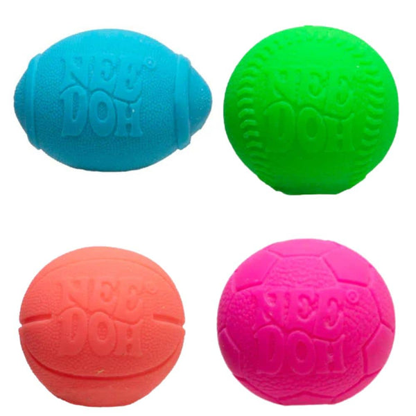 Sensorischer Knete - Hot Shots Teenie Needoh Multi-Pack mit bunten Sportballen für taktile Spielmomente