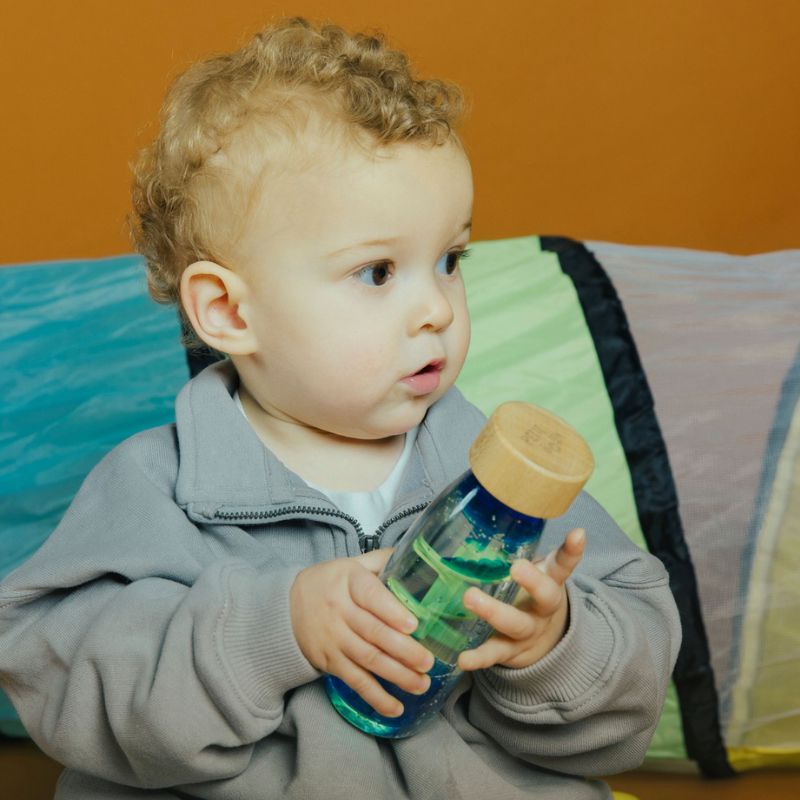Zweiphasen-Sinnesflasche MOVE SPIRALA – Blau