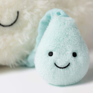 Jellycat Spieluhr - Cremige Wolke 27 cm aus weichem, plüschigem Material mit freundlich lächelndem Gesicht