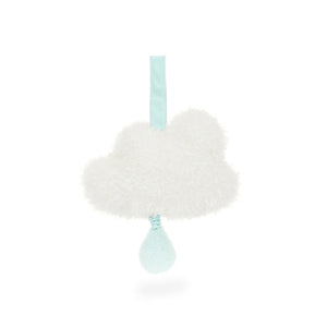Jellycat Spieluhr - Cremige Wolke 27 cm in Weiß mit weichem Plüsch und Anhänger