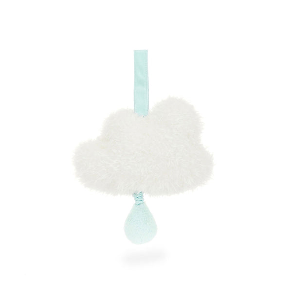 Jellycat Spieluhr - Cremige Wolke 27 cm in Weiß mit weichem Plüsch und Anhänger
