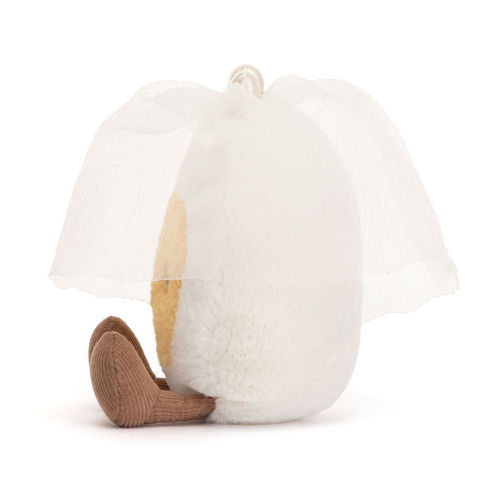 Jellycat Küken Plüschtier mit lächelndem Gesicht und zarter Schleife, ideal zum Kuscheln