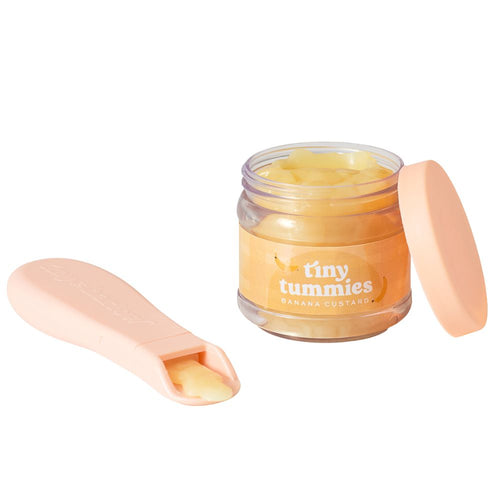 Tiny Harlow Puppen Fütterungsset mit Löffel und einem Glas mit Bananenpudding für Spielzeugpuppen