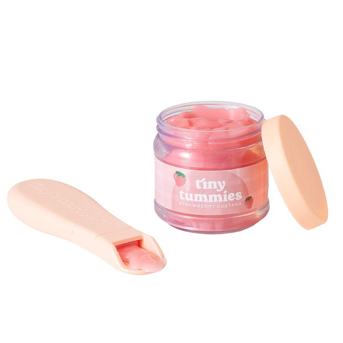 Tiny Harlow Puppen Fütterungsset mit Löffel und Erdbeercreme im Behälter für Spielzeugpuppen