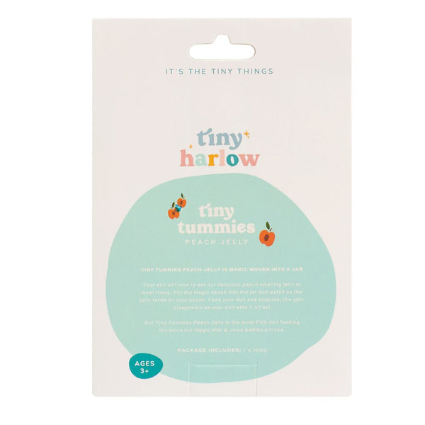 Tiny Harlow Puppen Füttern Lernspielzeug mit Pfirsich-Gelee für kreative Spielstunden