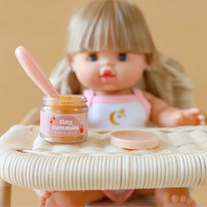 Tiny Harlow Puppen Füttern Lernspielzeug mit einem Glas und Löffel, ideal für kreatives Spielen