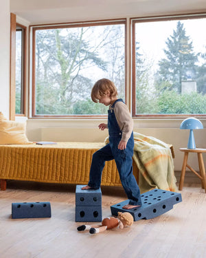 Kreative Bausteine zur Förderung der Grobmotorik Dreamer Set – blau 25 in 1 - Tublu.de