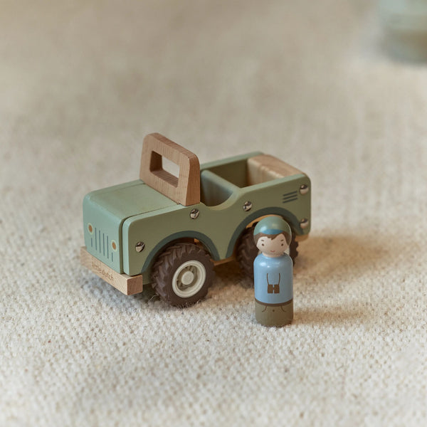 Holzauto grün - Safari Friends